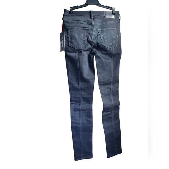 NEW True Religion High Rise Supper Skinny Women's Black Jeans - Picture 3 of 10